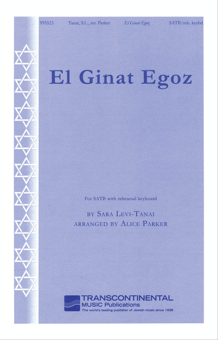 El Ginat Egoz (To the Nut Grove) 4-Part scores gallery preview page 1