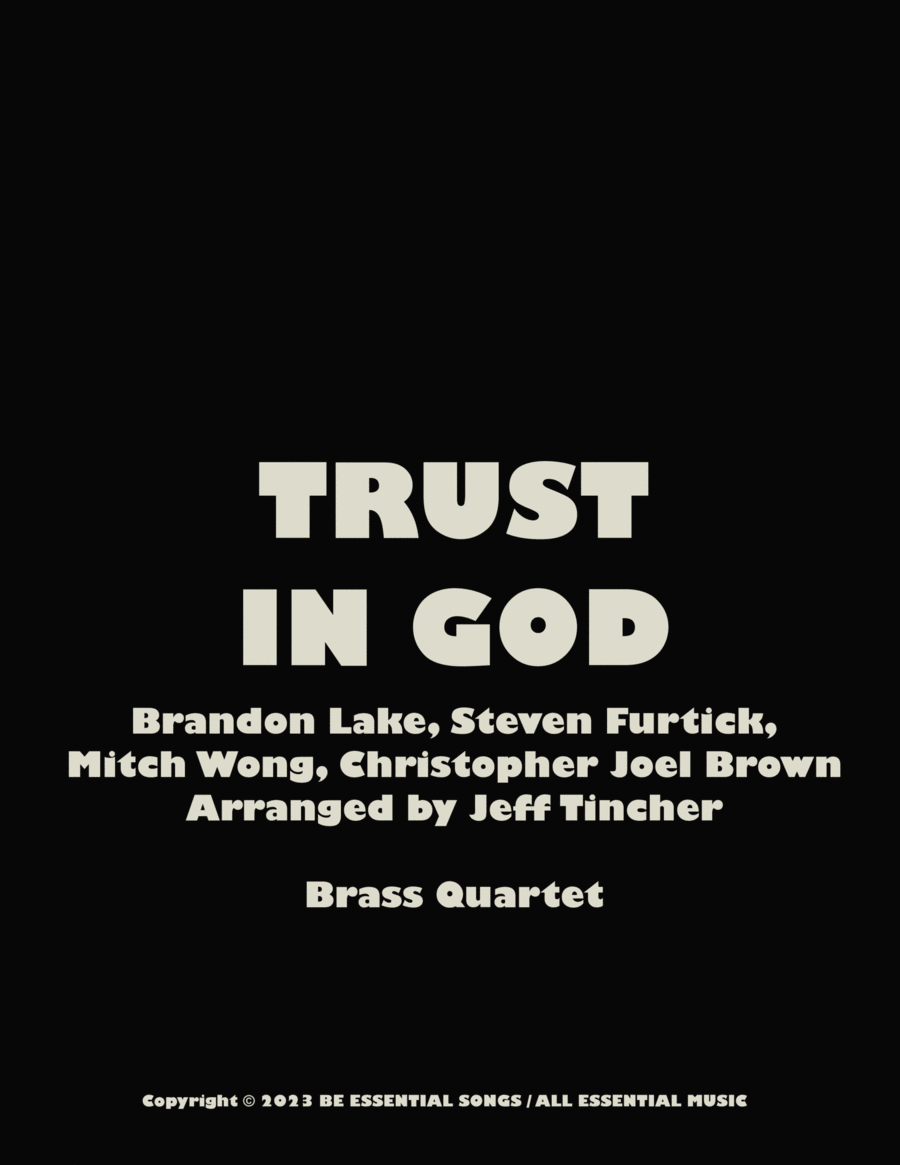 Trust In God Trust In God Brass Quartet scores gallery preview page 1