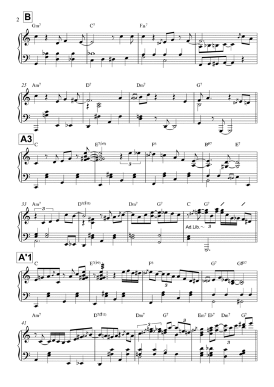 On The Sunny Side Of The Street On The Sunny Side Of The Street Piano Solo scores gallery preview page 2