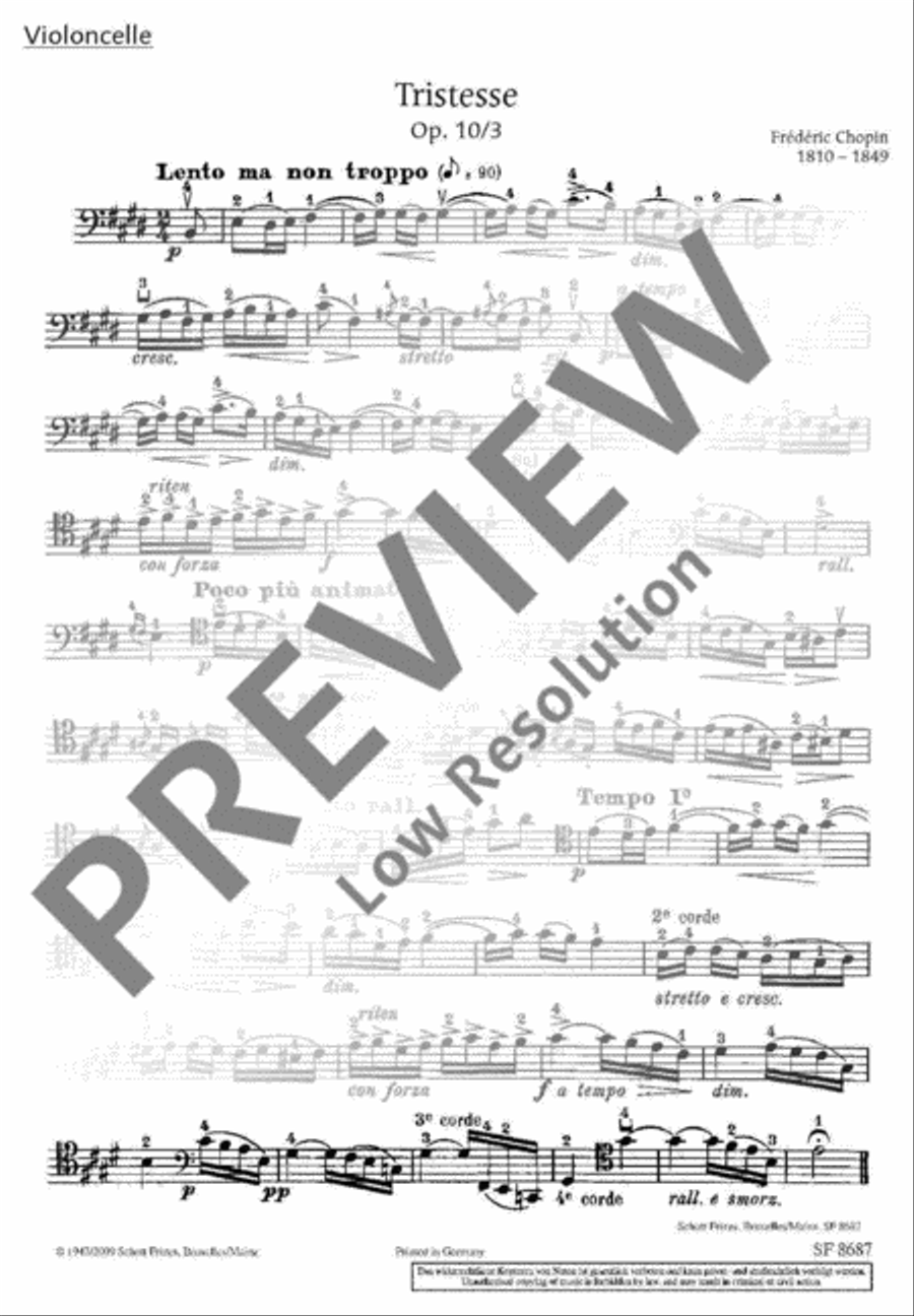 Tristesse E major Piano Trio scores gallery preview page 8