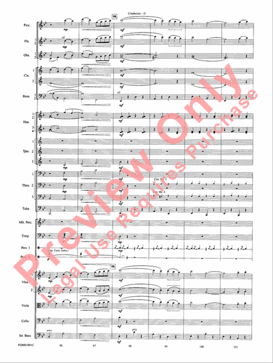 My Fair Lady (Medley) Full Orchestra scores gallery preview page 17