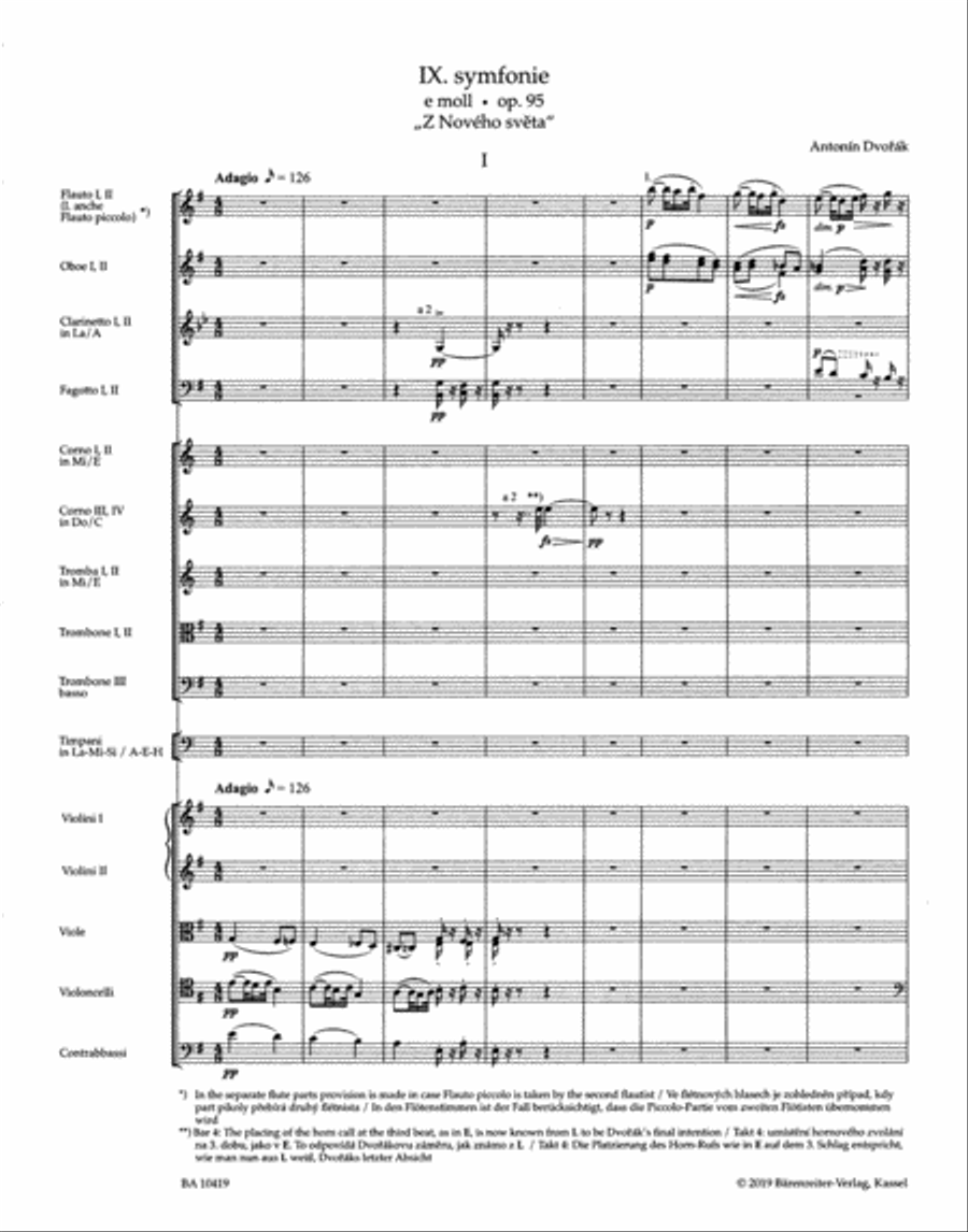 Symphony no. 9 in E minor, op. 95 