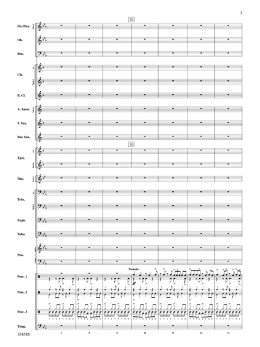 Danzas Cubanas Concert Band scores gallery preview page 3