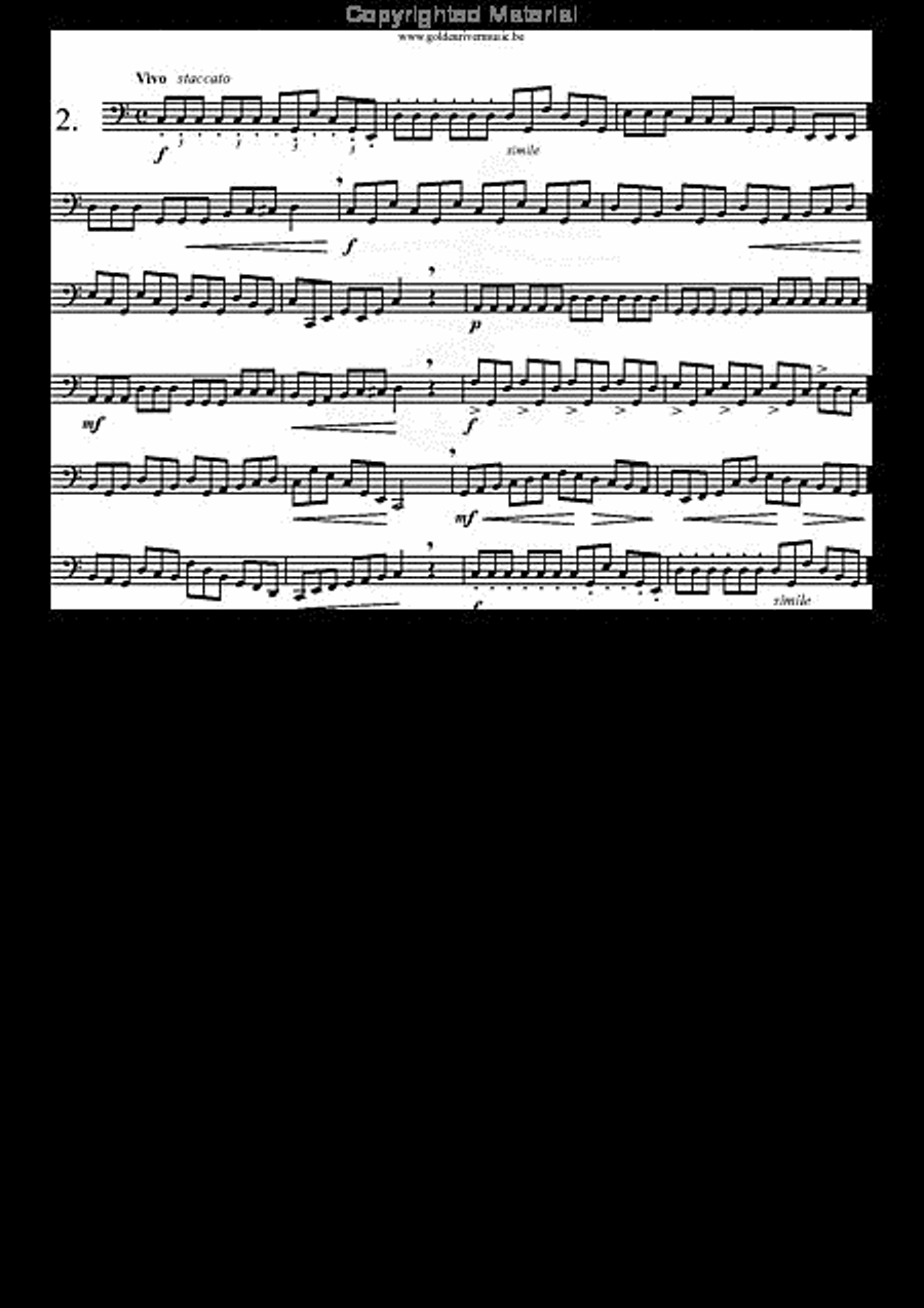 34 Studies for Tuba Volume 1 Tuba scores gallery preview page 3
