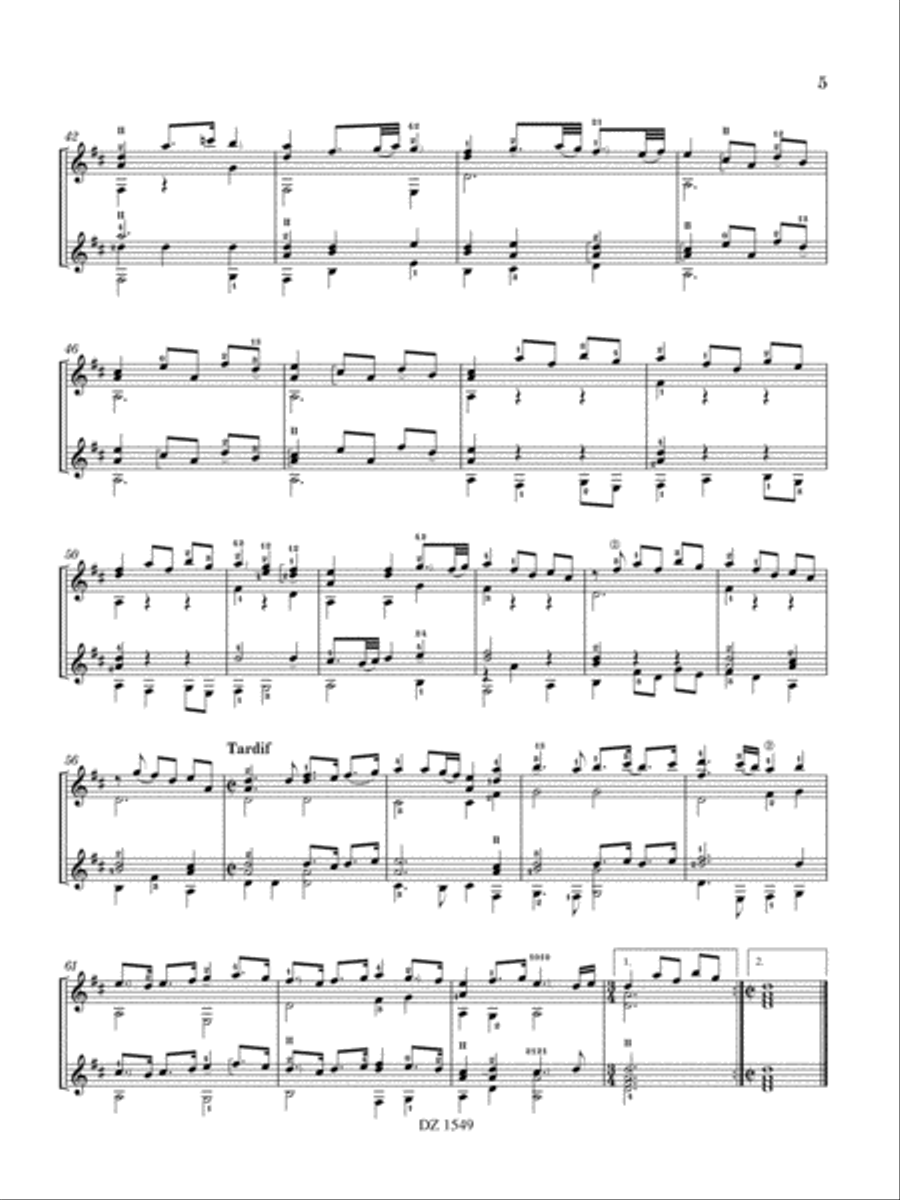 Partie polonaise (orig. for 2 baroque lutes) Lute scores gallery preview page 5