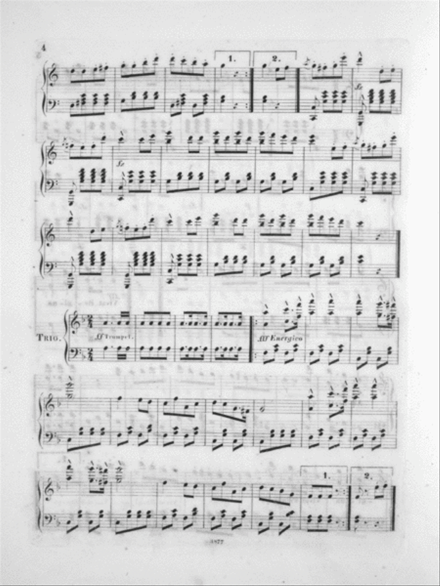 The Prince of Wales Galop Piano Solo scores gallery preview page 3