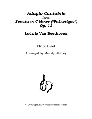 Book cover for Adagio Cantabile from Sonata in C Minor ("Pathetique"), Op. 13