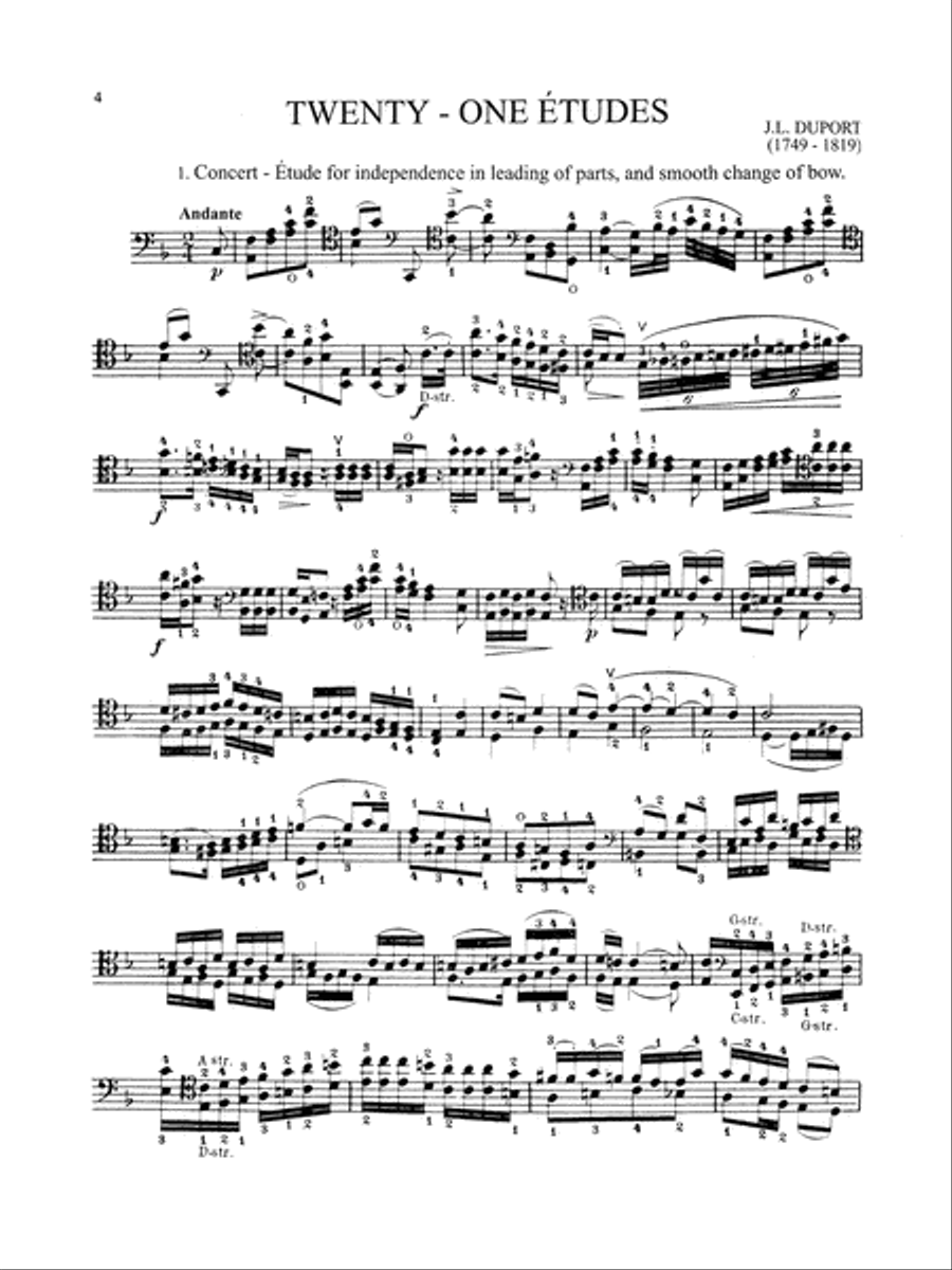 Twenty-one Etudes Cello scores gallery preview page 5