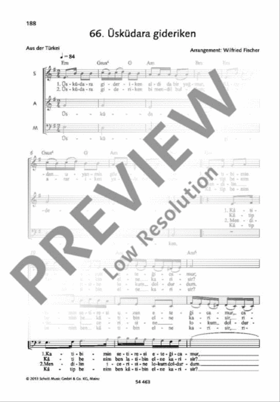 Üsküdara gideriken Üsküdara gideriken A Cappella scores gallery preview page 2