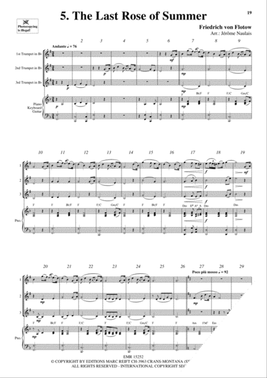3 Trumpets & Piano Vol. 8 Trumpet Trio scores gallery preview page 7