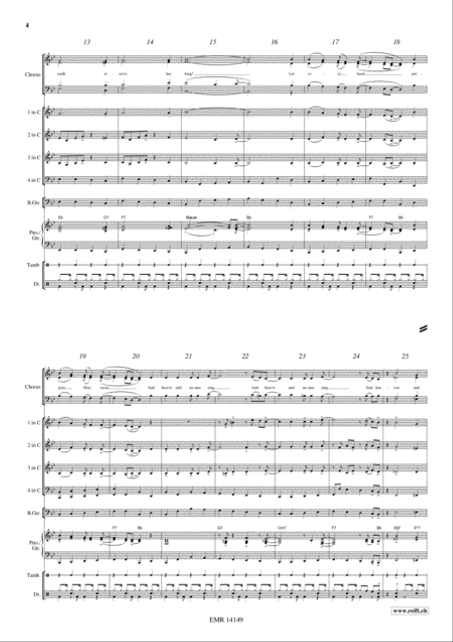 Joyful Christmas Woodwind Quartet scores gallery preview page 5
