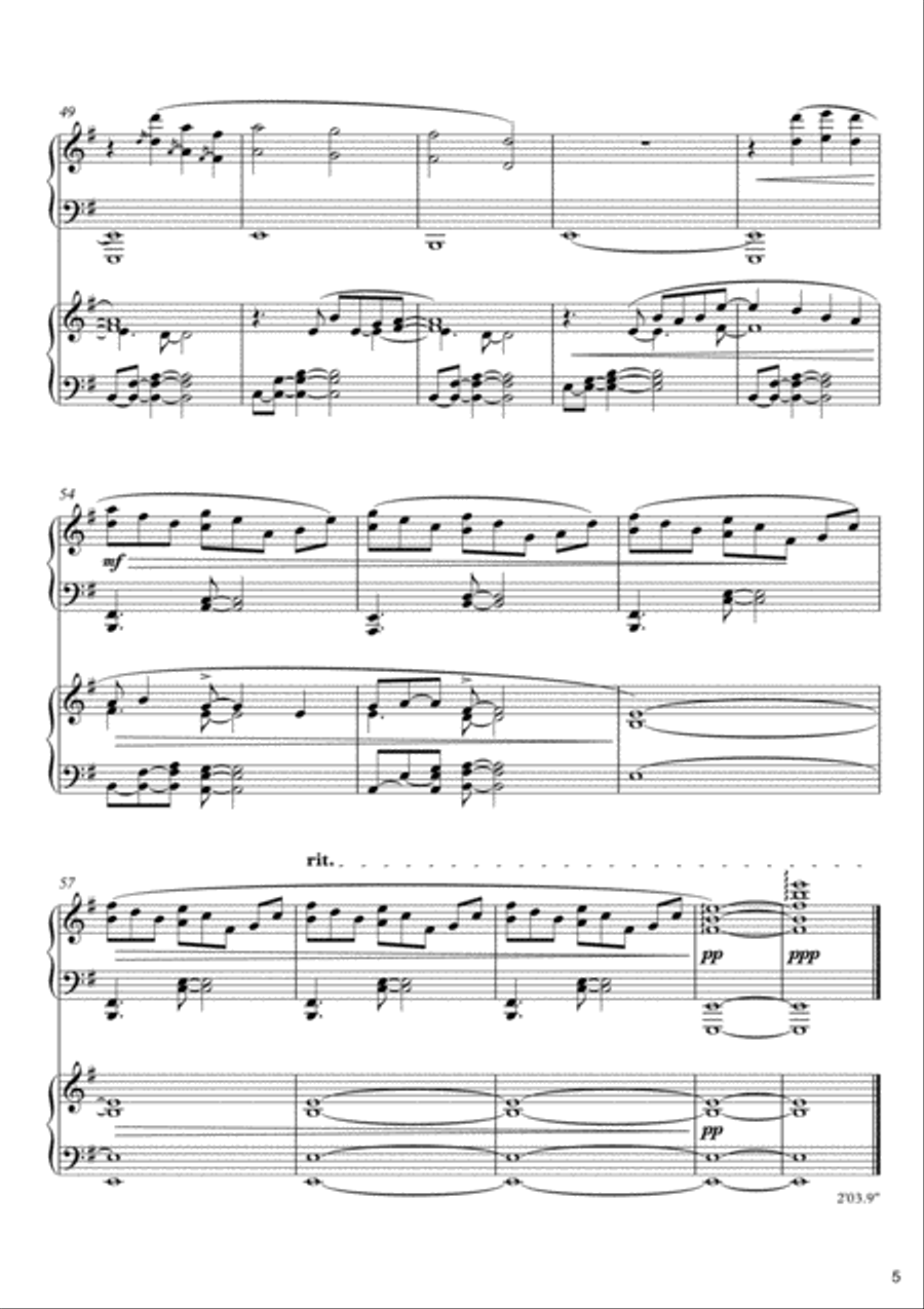 Daytime Suite for 2 pianos, 4 hands by Simon Peberdy 2 Pianos, 4-Hands scores gallery preview page 5