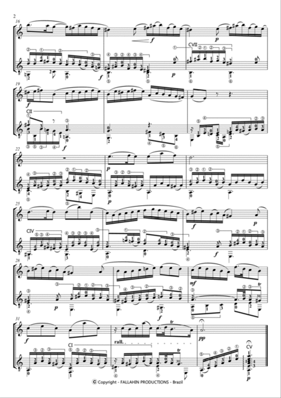 SICILIANA - SONATA Nº2 BWV 1031 - J.S.BACH - FOR FLUTE AND GUITAR SICILIANA - SONATA Nº2 BWV 1031 - J.S.BACH - FOR FLUTE AND GUITAR Chamber Music scores gallery preview page 3