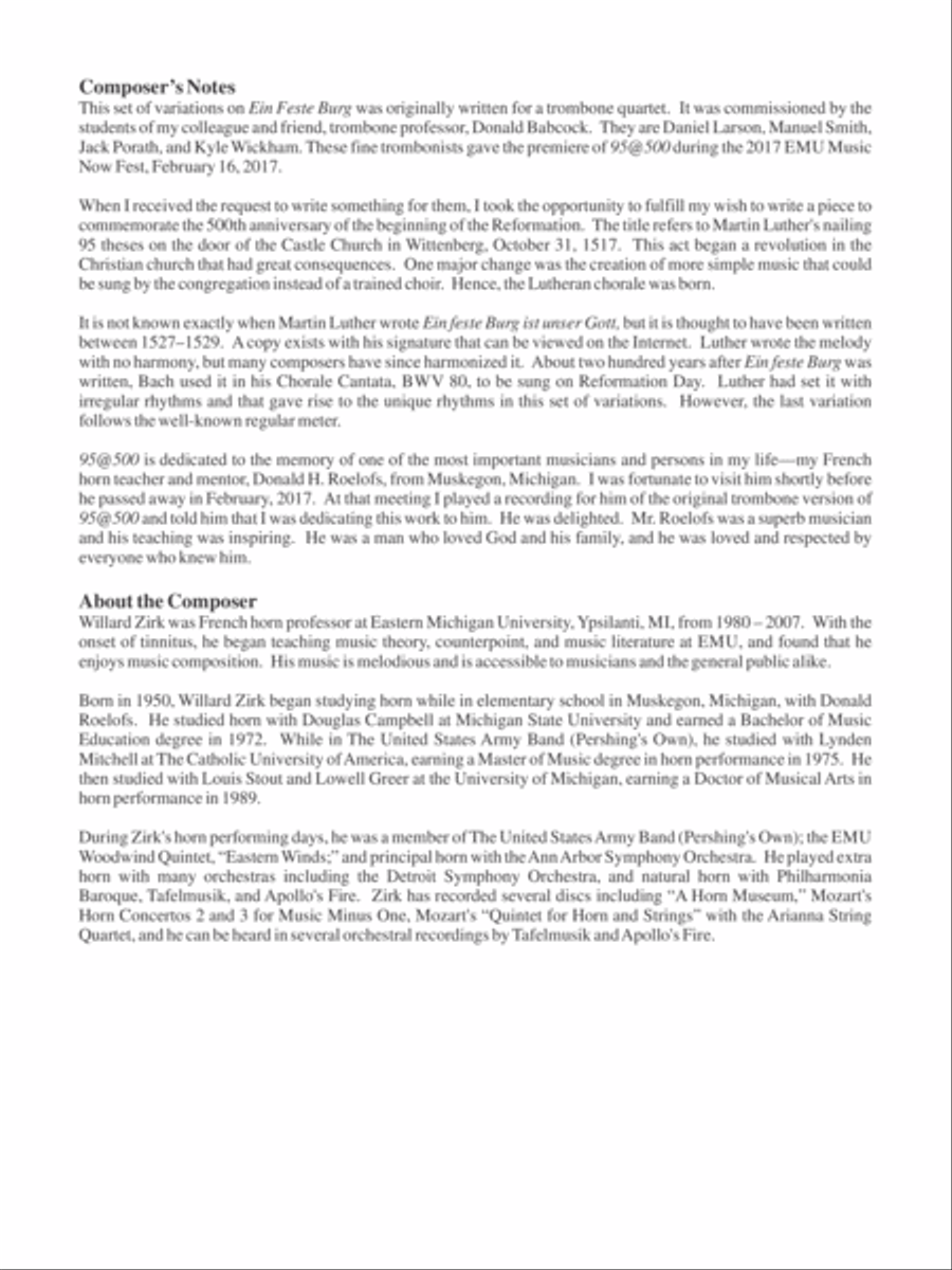 95@500 Trombone Quartet scores gallery preview page 2