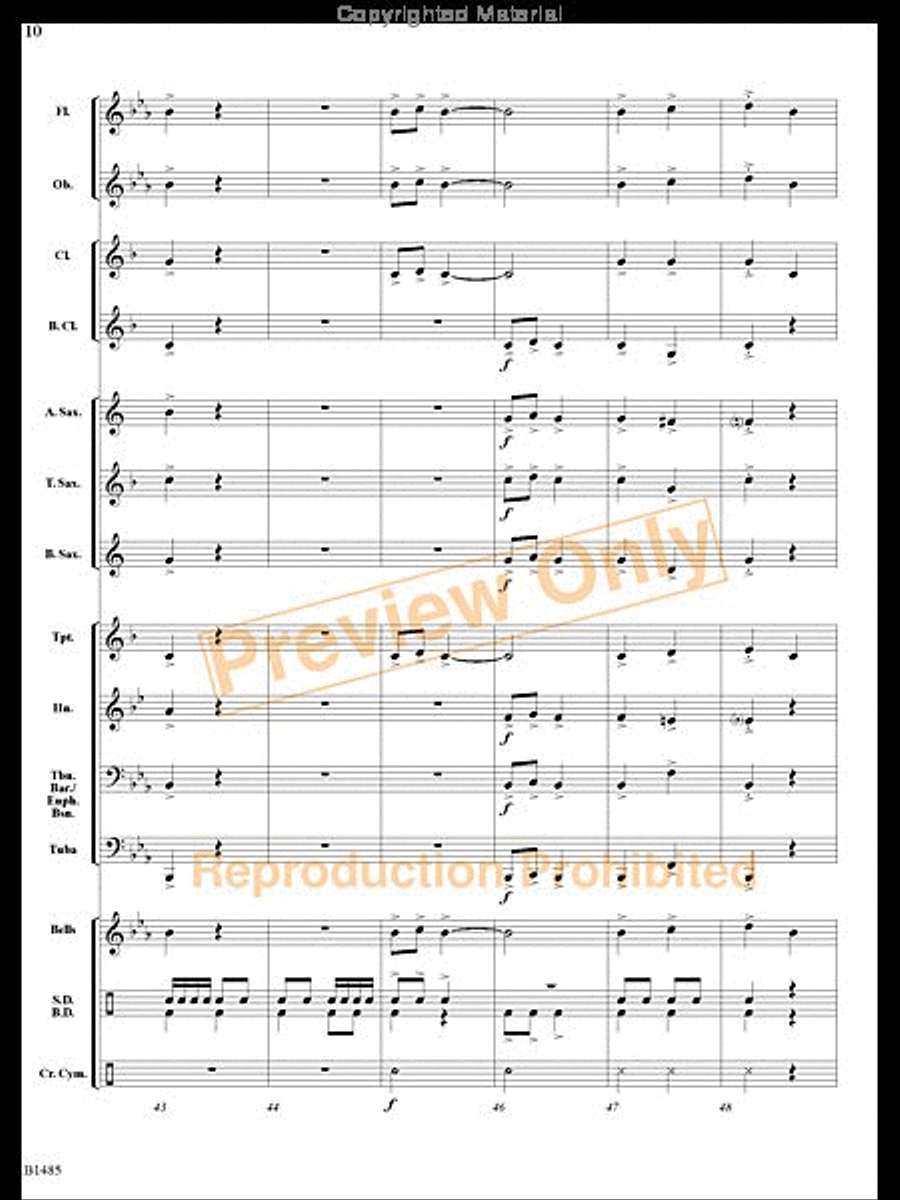 Union March Union March Concert Band scores gallery preview page 9