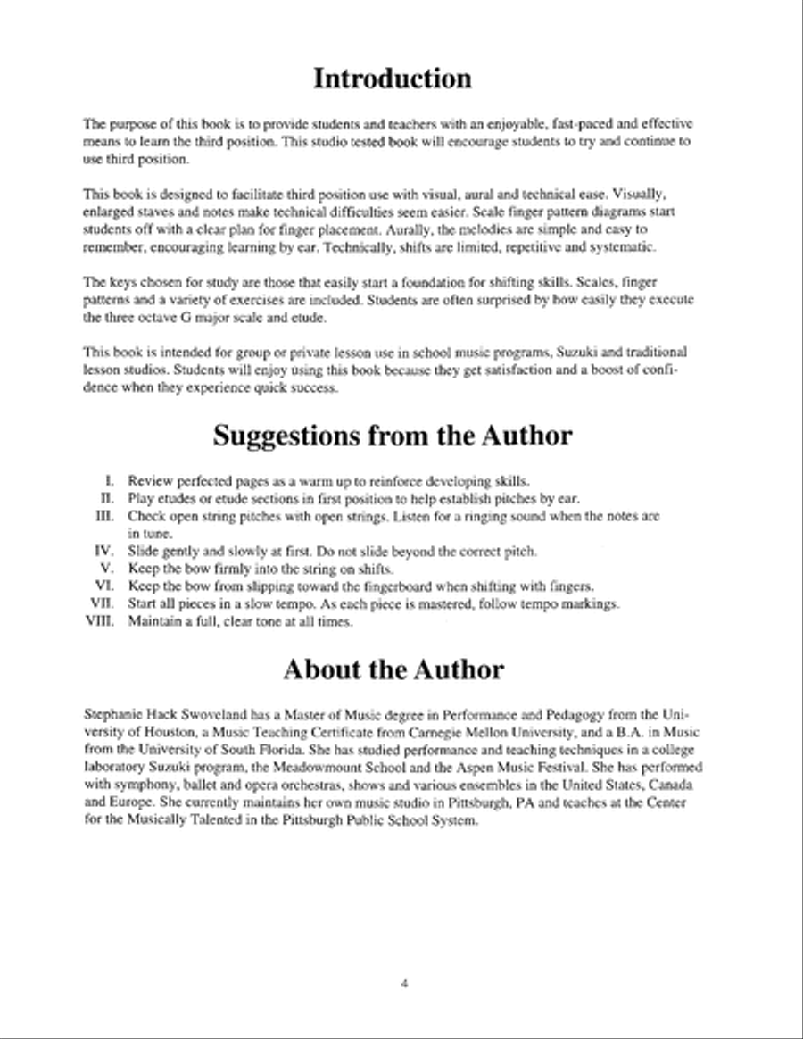 Third Position Easy & Melodic Violin Etudes Violin Solo scores gallery preview page 5