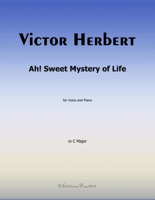 Ah!Sweet Mystery of Life,by Victor, in C Major
