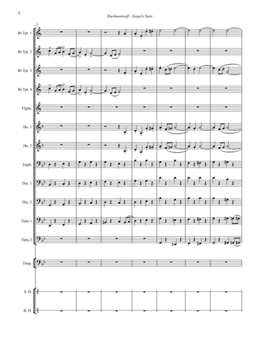 Sergei's Suite for 12-part Brass Ensemble, Timpani & Percussion image number null