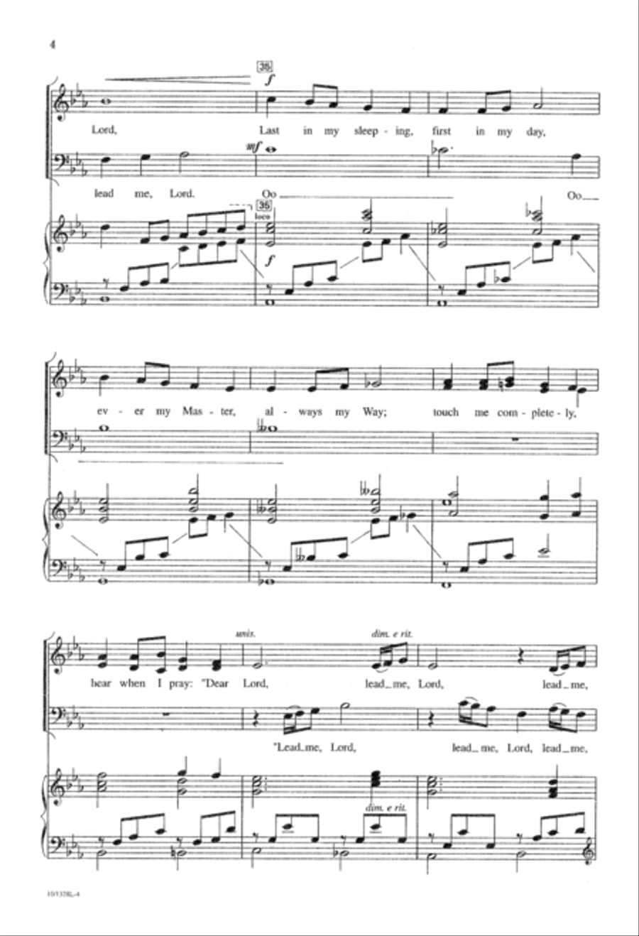 Lord, Lead Me, Lord - SAB 3-Part scores gallery preview page 4