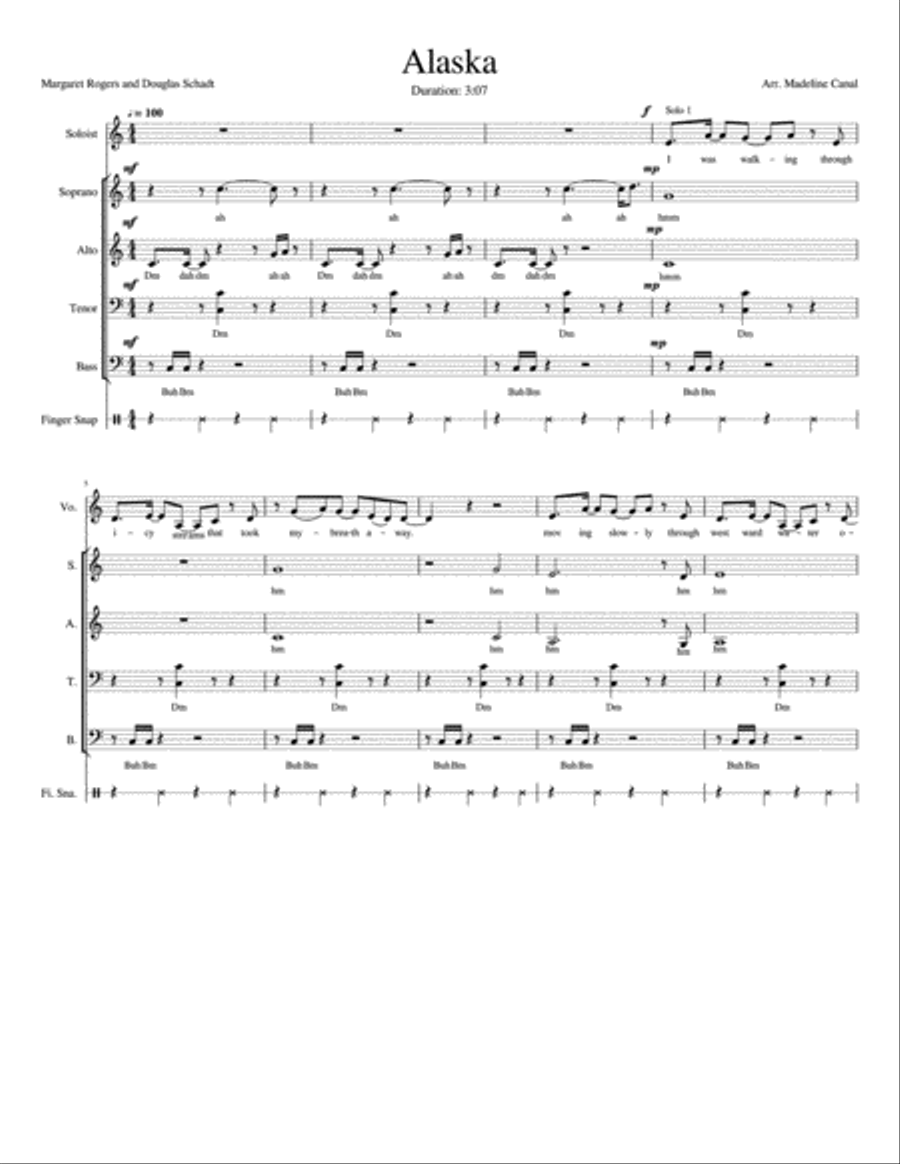 Alaska Alaska 4-Part scores gallery preview page 1