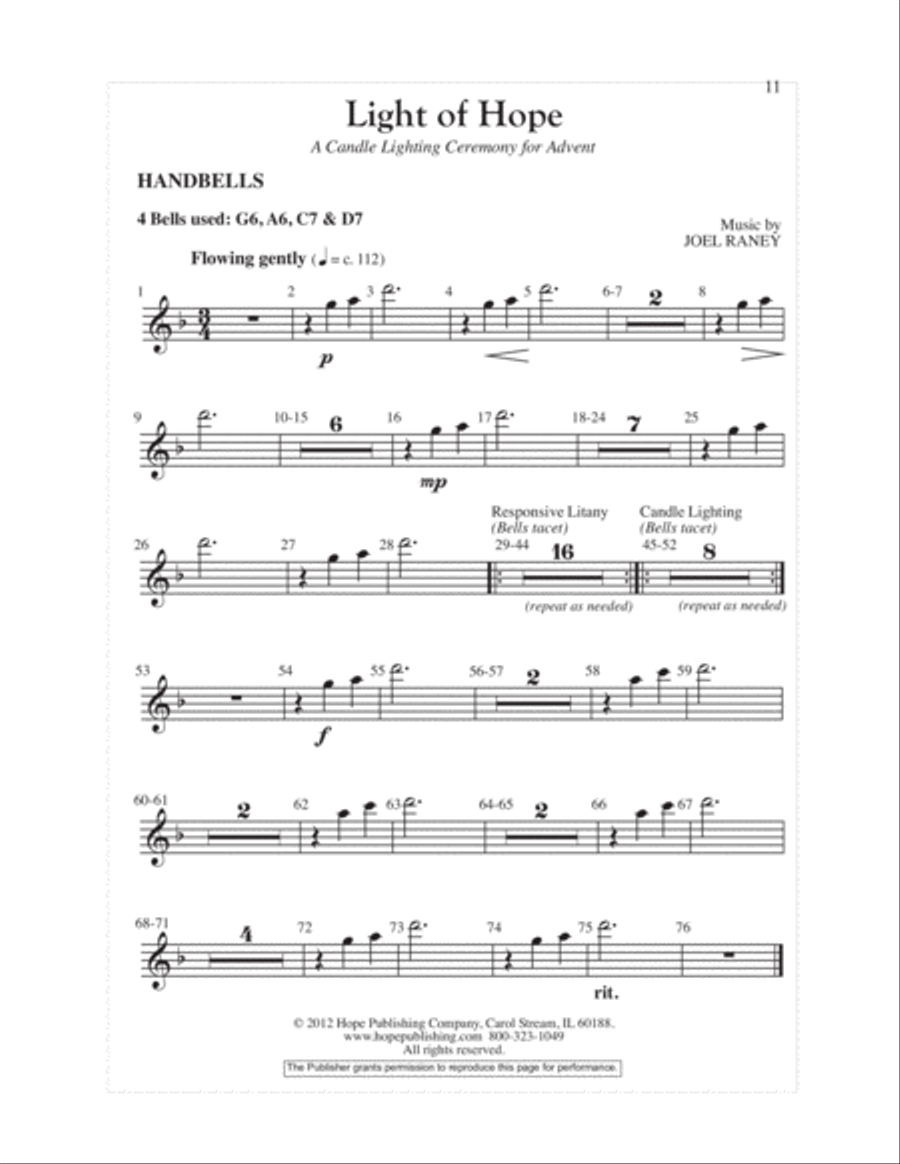 Light of Hope 3-Part scores gallery preview page 12