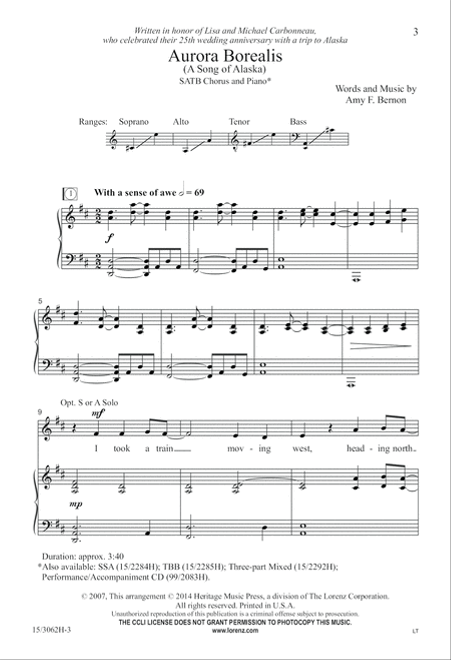 Aurora Borealis 4-Part scores gallery preview page 4