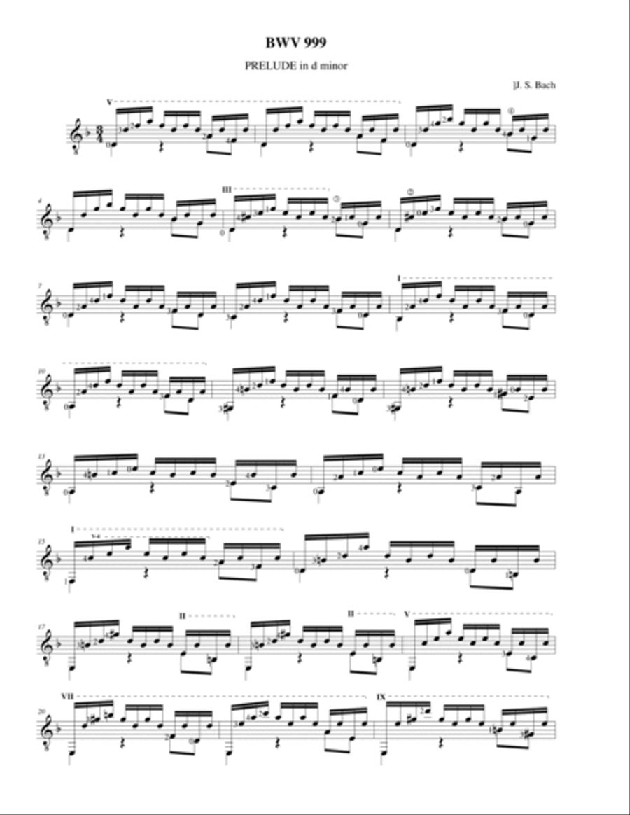 Bach BWV 999 and 1000 Bach BWV 999 and 1000 Classical Guitar scores gallery preview page 2