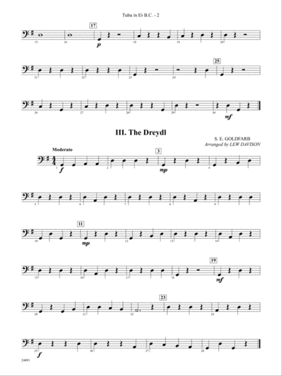 Belwin Very Beginning Band Kit #2: (World Part) E-flat Tuba B.C. Concert Band scores gallery preview page 2