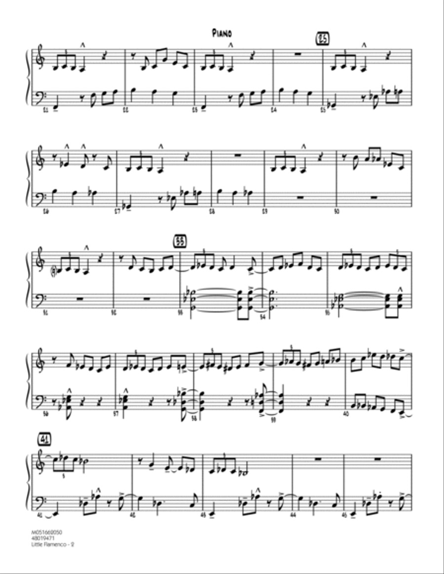 Little Flamenco - Piano Piano scores gallery preview page 2