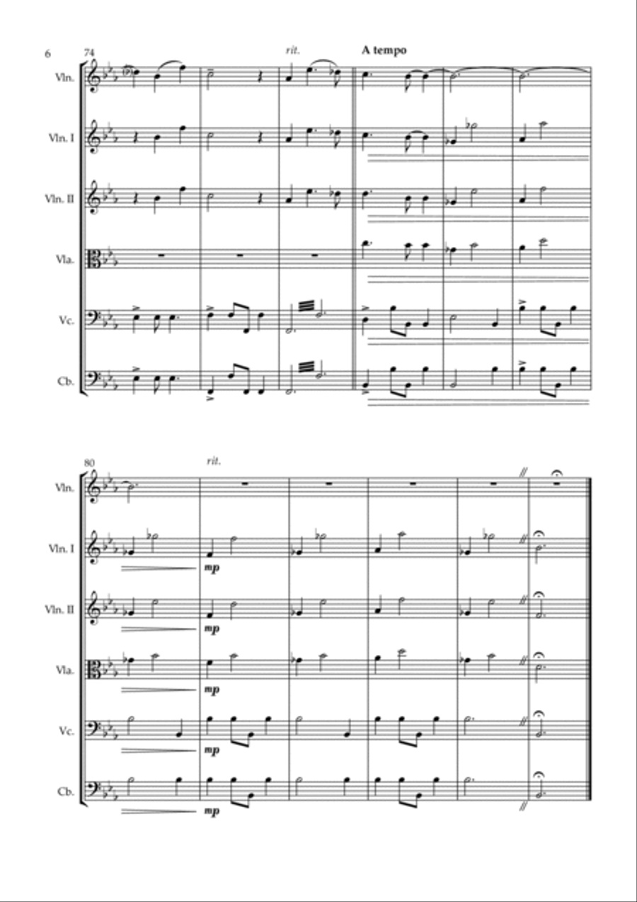 Isabella's Lullaby Isabella's Lullaby String Orchestra scores gallery preview page 6