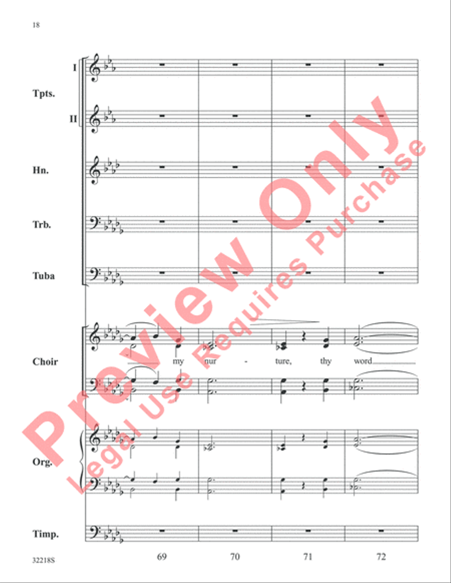 Awake, My Heart Choir scores gallery preview page 19