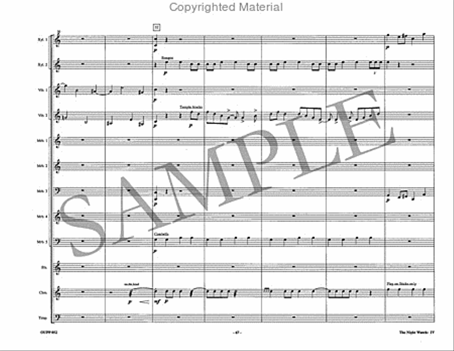 The Night Watch Percussion Ensemble scores gallery preview page 22