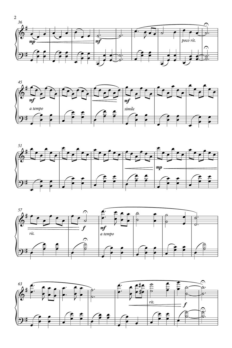 Flowing River Piano Solo scores gallery preview page 2