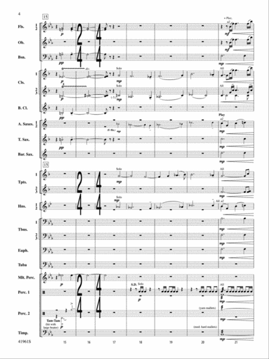 Aquatica: Score Aquatica: Score Concert Band scores gallery preview page 4
