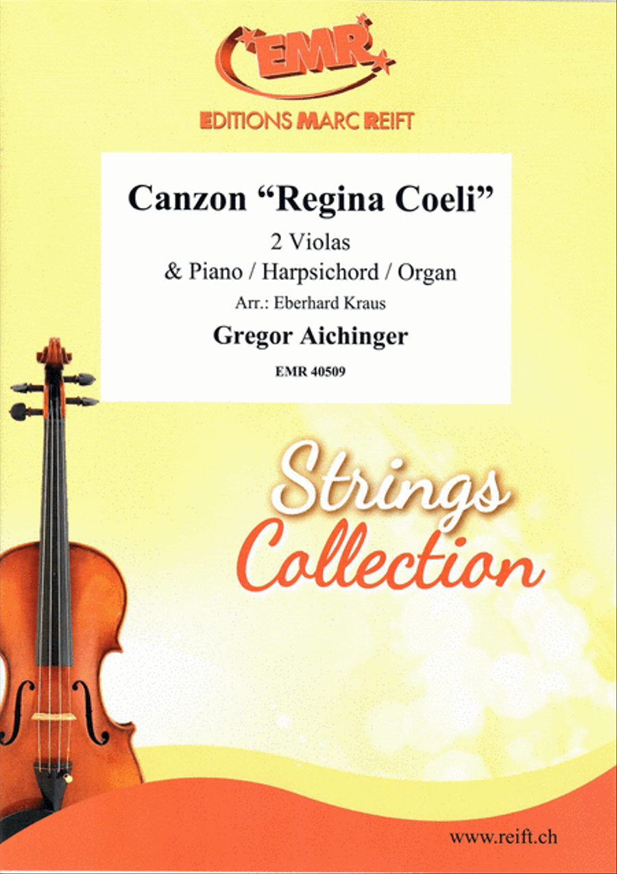 Canzon Regina Coeli Viola scores gallery preview page 1