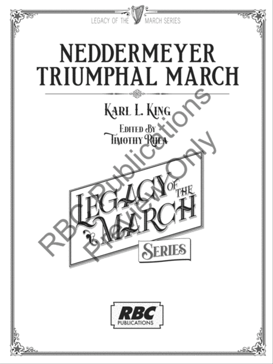 Neddermeyer Triumphal March (Score) Concert Band scores gallery preview page 2