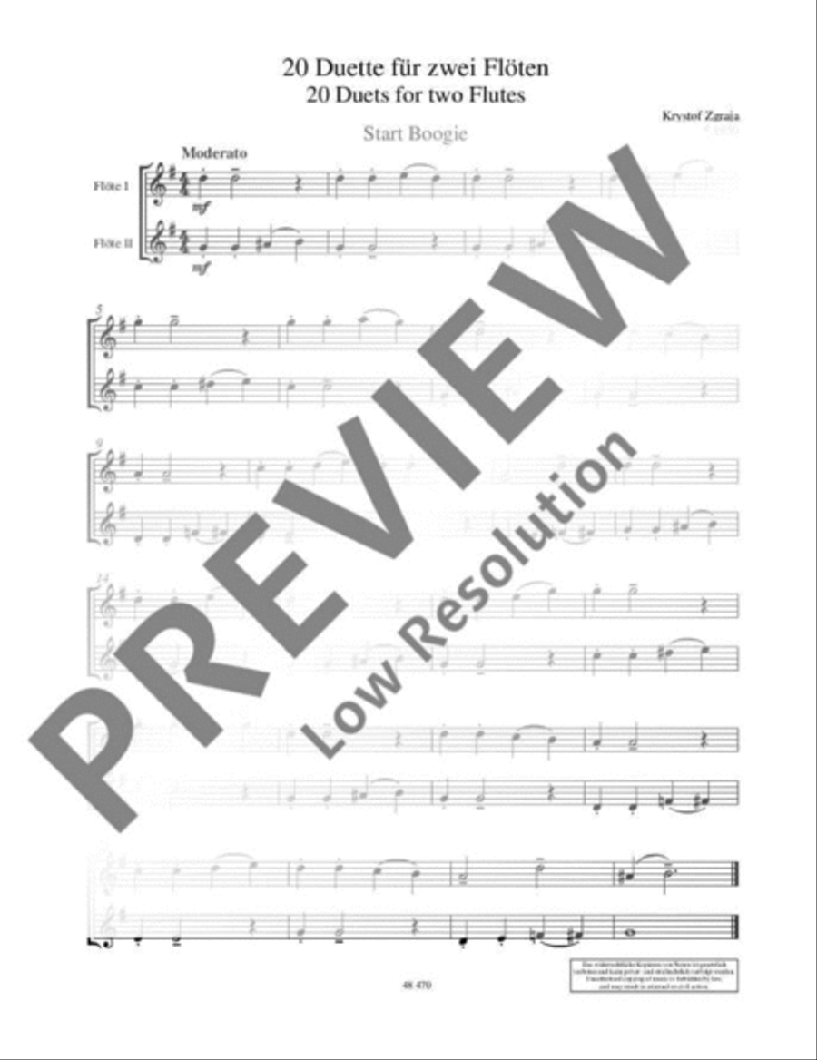 Modern Flutist Flute Duet scores gallery preview page 5