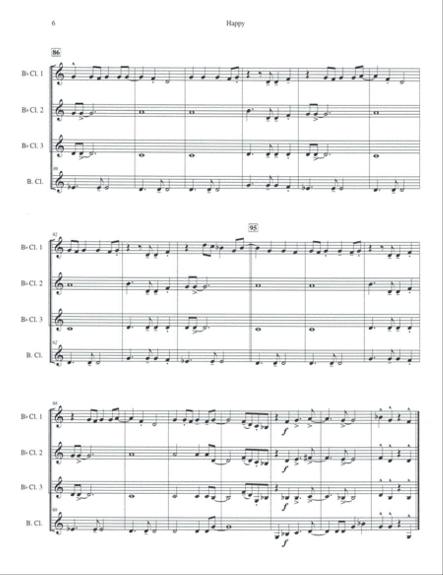 Happy Woodwind Quartet scores gallery preview page 6