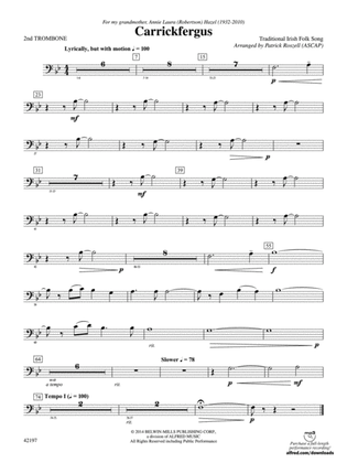 Carrickfergus: 2nd Trombone