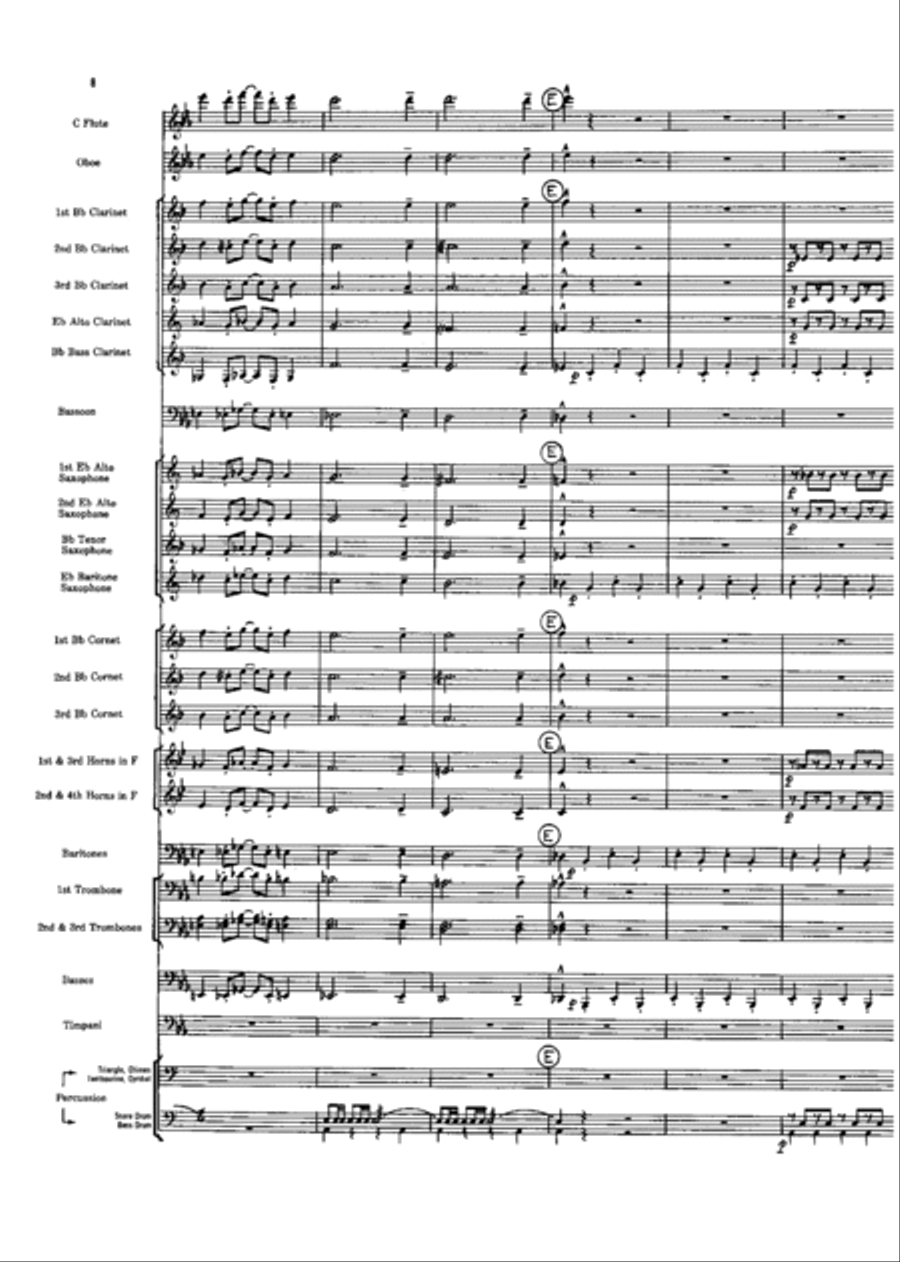 Short Prelude With Perspectives Concert Band scores gallery preview page 8