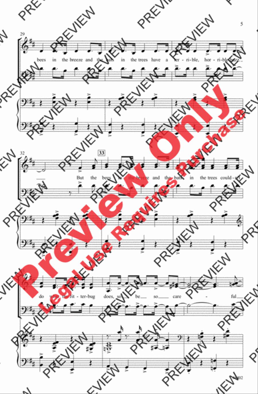 Jitterbug 3-Part scores gallery preview page 5