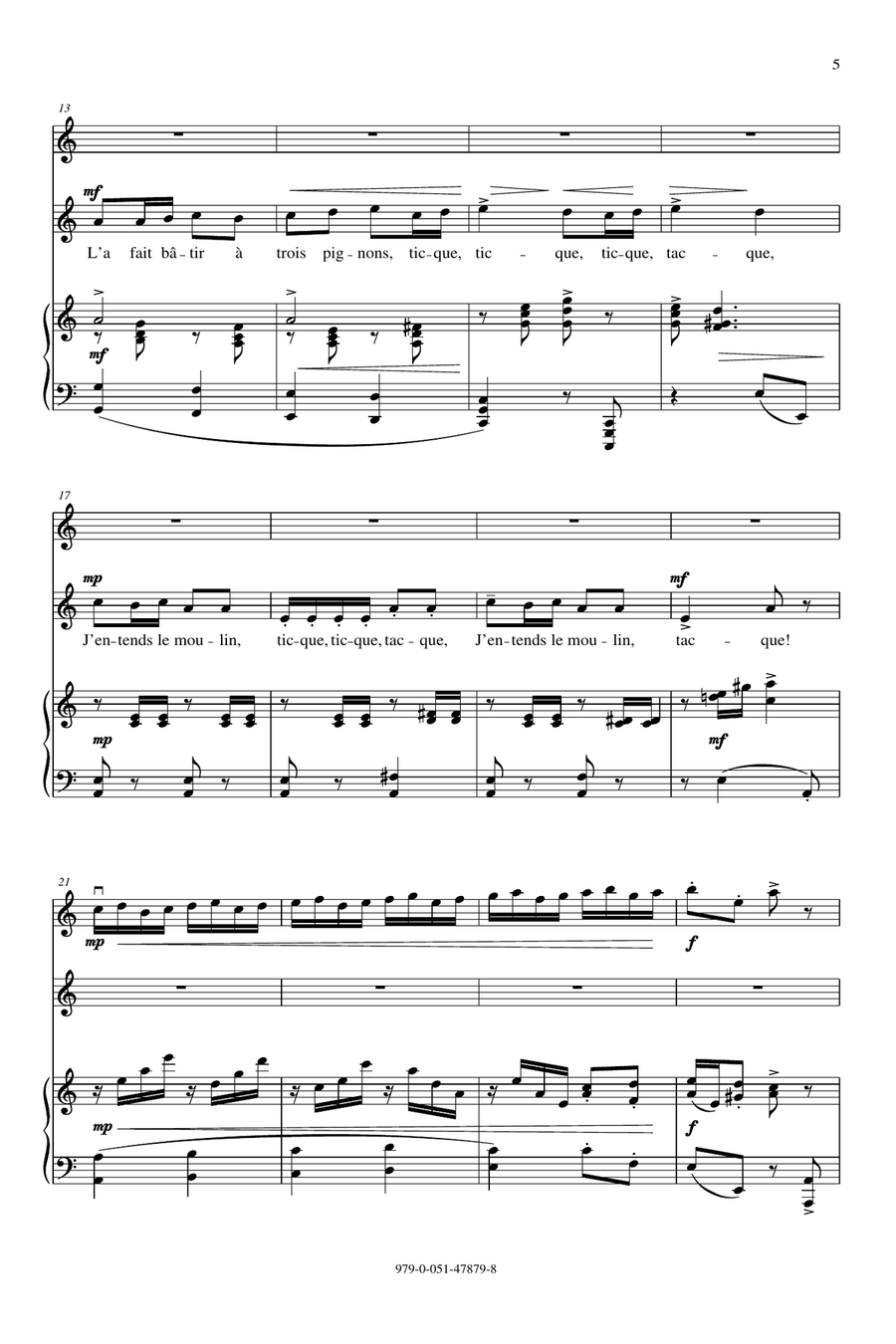 J'entends Le Moulin 2-Part scores gallery preview page 2