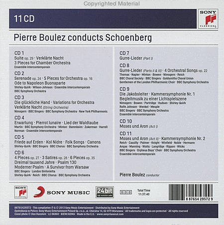 Pierre Boulez Conducts Schoenberg