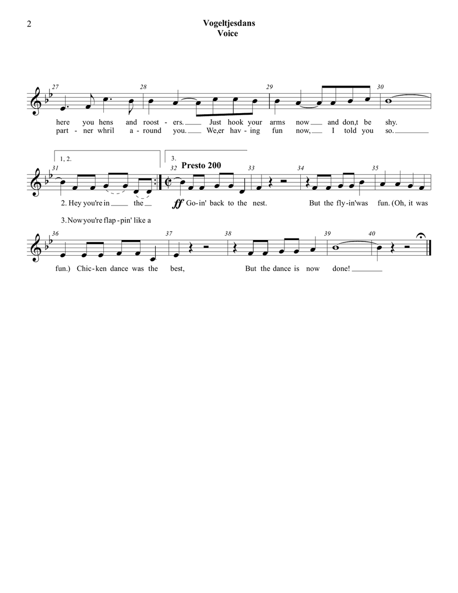 The Chicken Dance Large Ensemble scores gallery preview page 5
