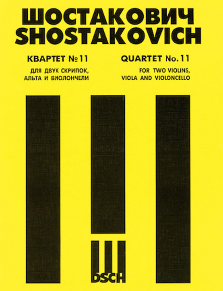 String Quartet No. 11, Op. 122 by Dmitri Shostakovich Cello - Sheet Music