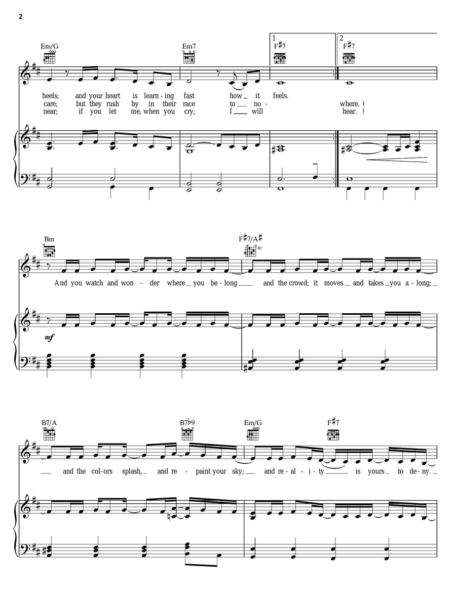 Bits And Pieces Piano, Vocal, Guitar scores gallery preview page 2