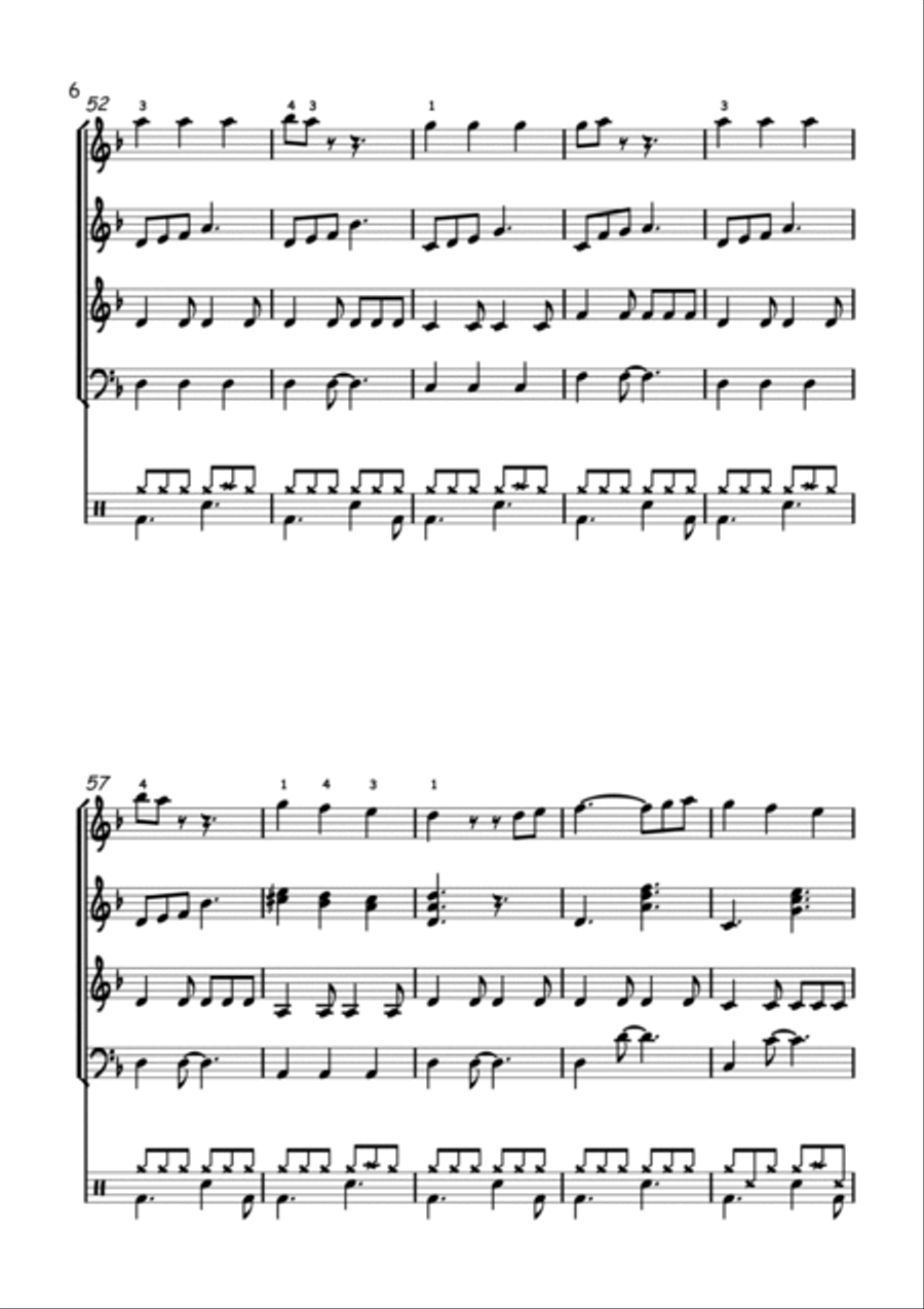 Pirates Of The Caribbean Guitar Ensemble scores gallery preview page 6