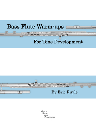 Book cover for Bass Flute Warmups for Tone Development
