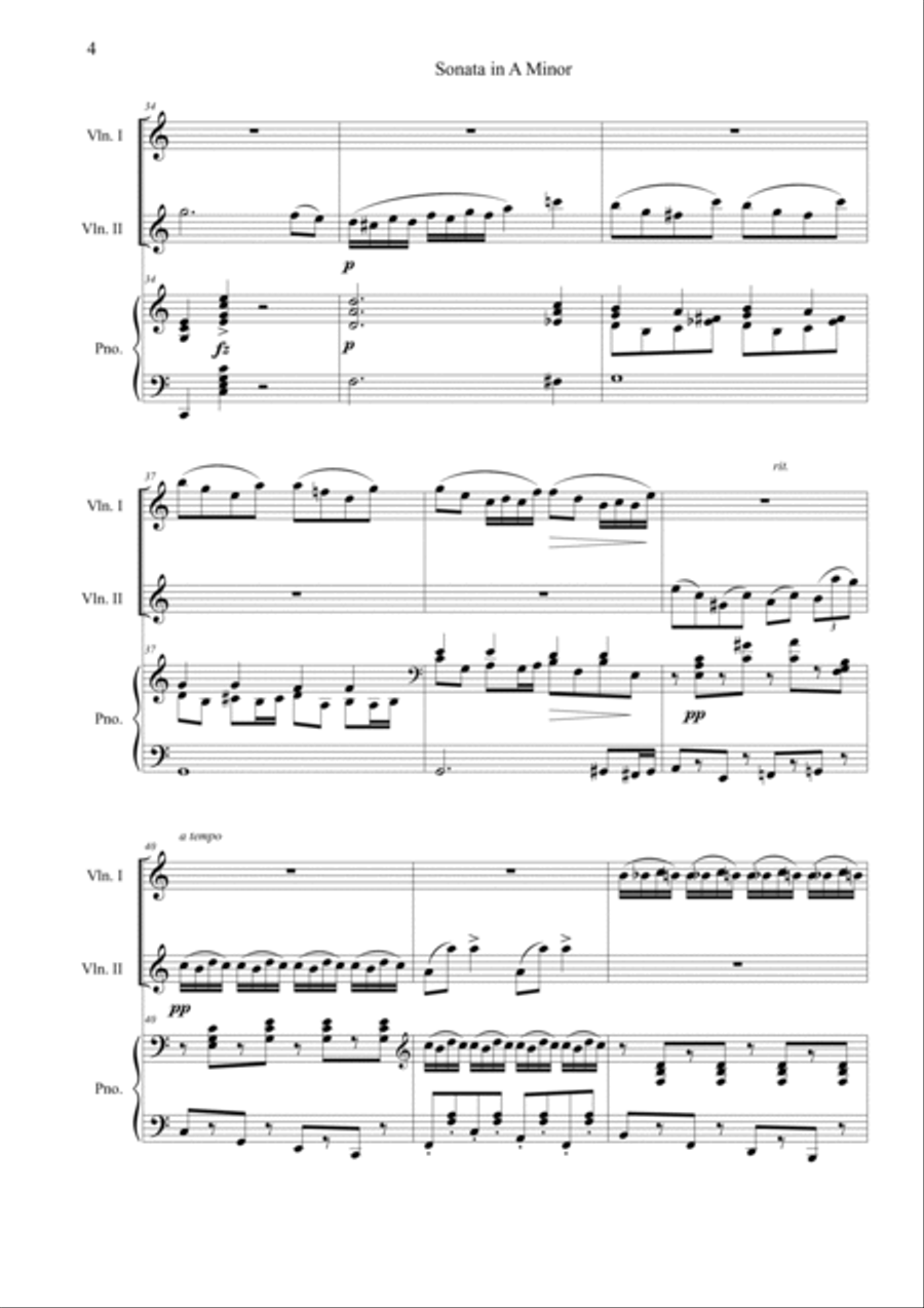 Sonata per Arpeggione, D.821 Piano Trio scores gallery preview page 4