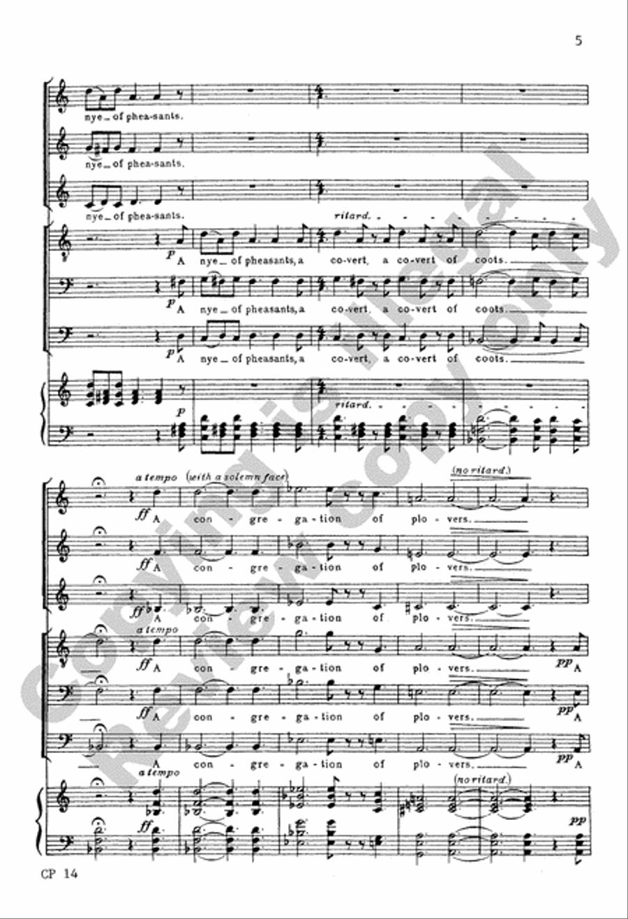 Birds A Cappella scores gallery preview page 18
